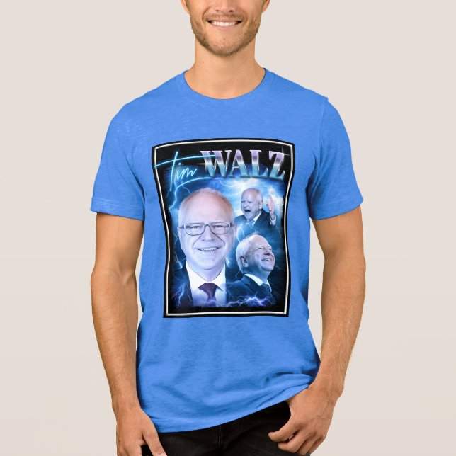 Tim Walz Retro 90s T Shirt (Framsida)