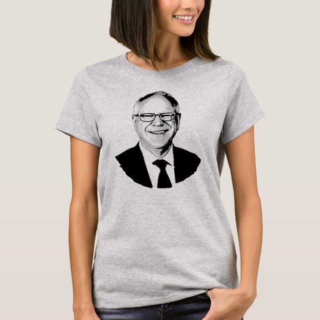 Tim Walz T Shirt (Framsida)