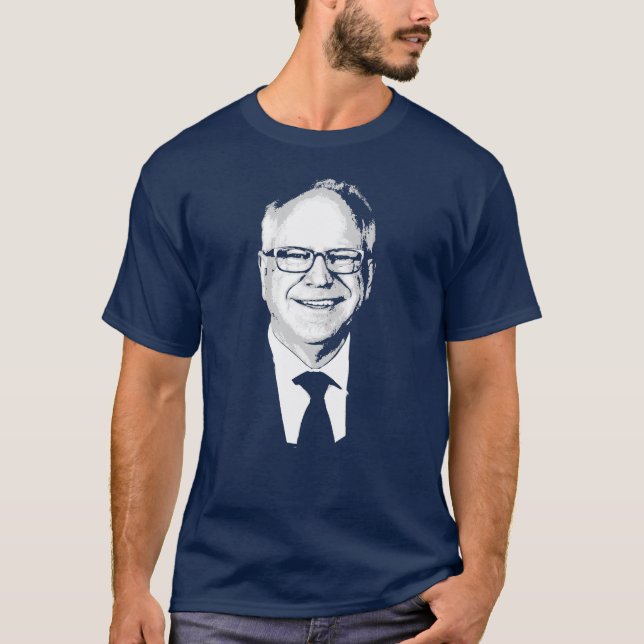 Tim Walz T Shirt (Framsida)