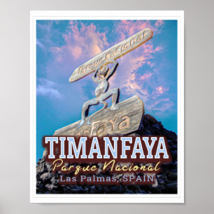 TIMANFAYA NATIONAL PARK - CANARY ÖARES SPANIEN POSTER