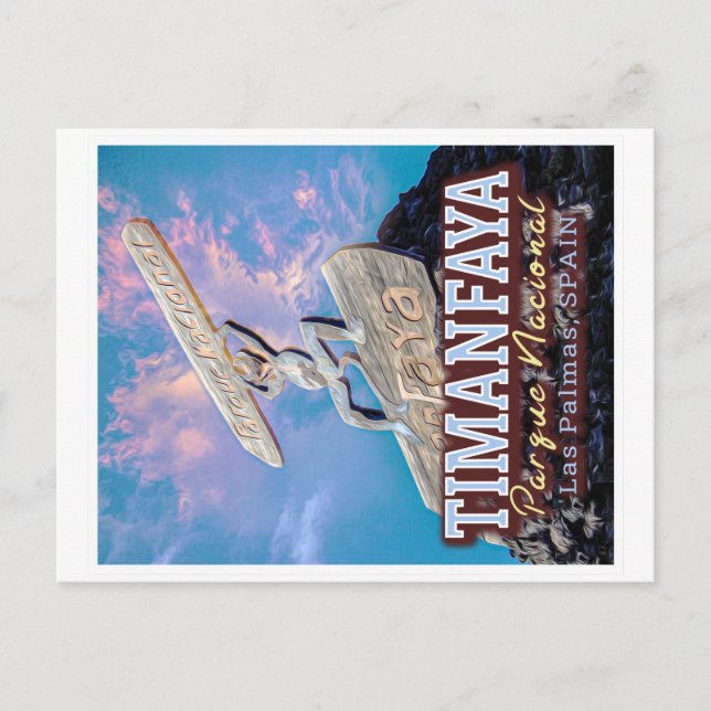 TIMANFAYA NATIONAL PARK - CANARY ÖARES SPANIEN VYKORT (Framsida)