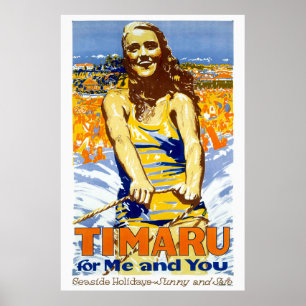 Timaru för mig och dig Vintage affisch 1935