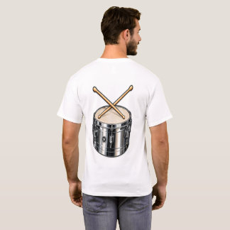 Timbaletrumma & Korslagda Trumpinne Slagverksmusik T Shirt