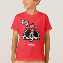 Timber Bäck Elementary Cougar Mascot T-Shirt