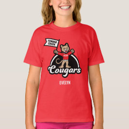 Timber Bäck Elementary Cougar Mascot T-Shirt