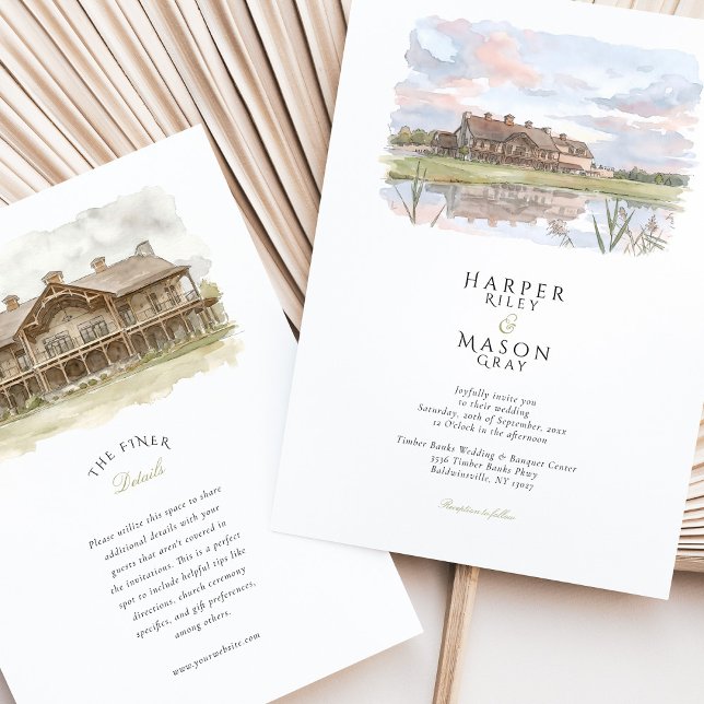 Timber Banks Wedding & Banquet Center Inbjudningar (Skapare uppladdad)