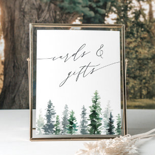 Timber Grove Skogskort och gåvor från gräs Poster