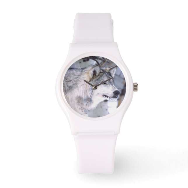 Timber Varg, Canis lupus, Movie Animal Utah) Armbandsur (Framsida)