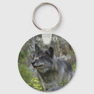 TIMBER VARG Design Wildlife Art Nyckel-kedjan Nyckelring