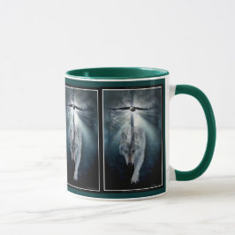 Timber Varg & Örn Wildlife Art Mugg