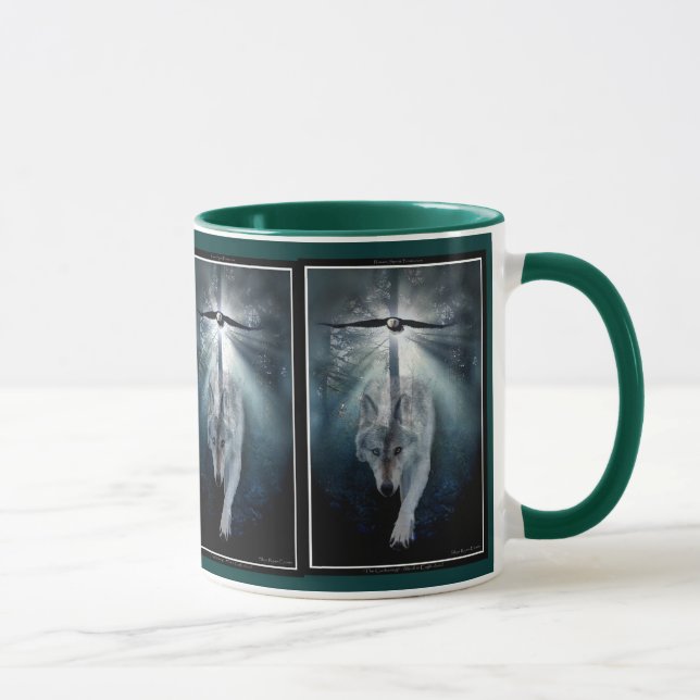 Timber Varg & Örn Wildlife Art Mugg (Höger)