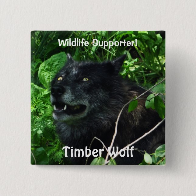 Timber Varg Wildlife-fotostift Knapp (Framsida)