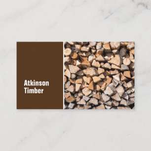 Timber Yard Firewood Brown minimum Visitkort