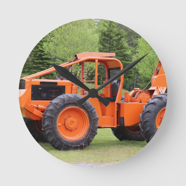 Timberjack Skidder Rund Klocka (Framsida)