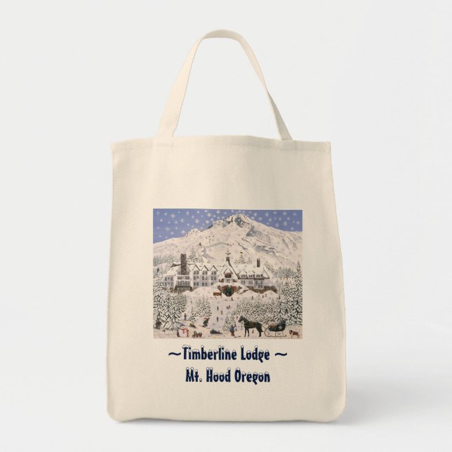 Timberline Lodge-handväskan Tygkasse (Framsidan)