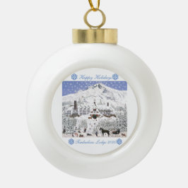 Timberline Lodge jul Ornament Snowflake