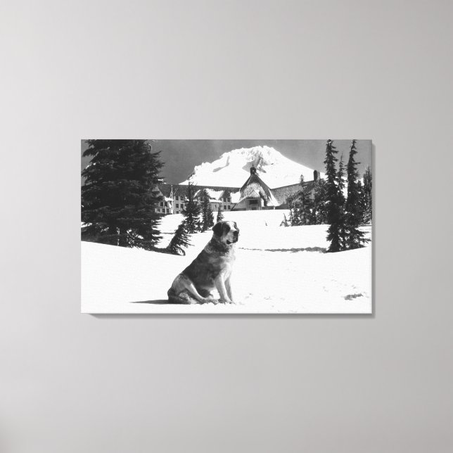 Timberline Lodge och "Dam" ägarens Canvastryck (Framsida)