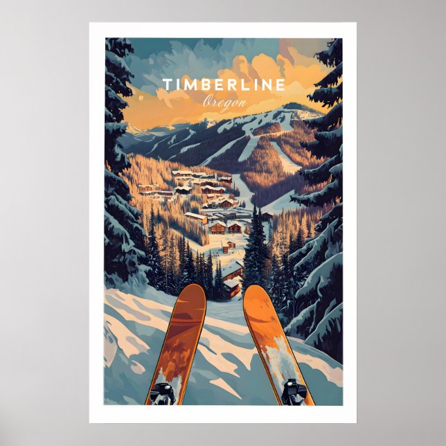 Timberline Ski-affisch 1 Poster (Framsidan)