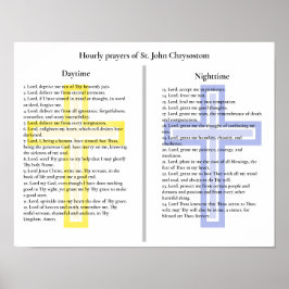 Timböner från St. John Chrysostom Poster