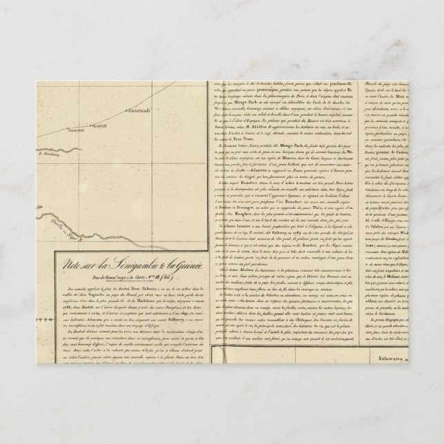 Timbuktu-Afrika Vykort (Framsida)