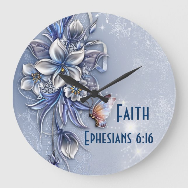 Time 4 Faith Wall Clock Stor Klocka (Framsida)