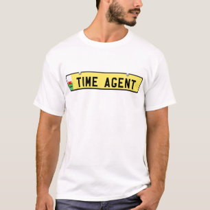 TIME AGENT - walesisk registreringsskylt T-shirt