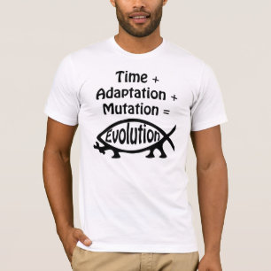Time + Anpassning + Mutation = evolution Tee Shirt
