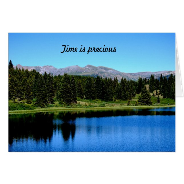 Time är dyrbar hälsningskort (Framsidan Horizontal)