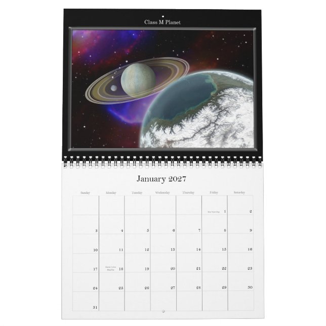 Time är ovidkommande - skräddarsy kalender (Jan 2027)