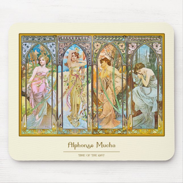 Time av dagen, Alphonse Mucha Musmatta (Framsidan)