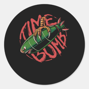 Time Bomb Runt Klistermärke