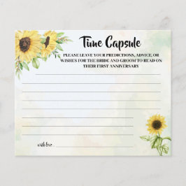 Time Capsule Advice Sunwers Möhippa Card Flygblad