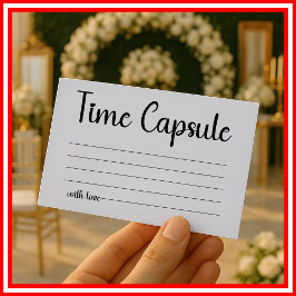 Time Capsule Bröllop Möhippa Tilläggskort