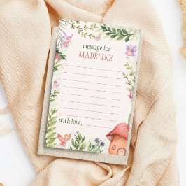 Time Capsule Fairy First Birthday-meddelande