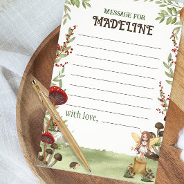 Time Capsule Message Fairy First Forest Birthday Flygblad