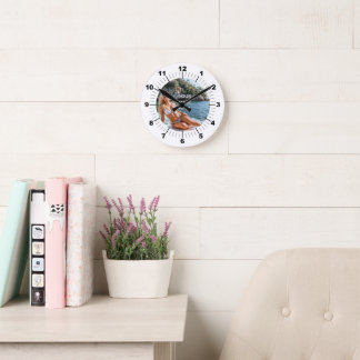 TIME! ⏰ Custom Wall Clock – Add Your Design Rund Klocka