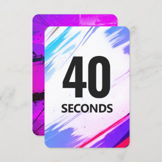 Time Fitness Card with Purple Backing Spara Datumet