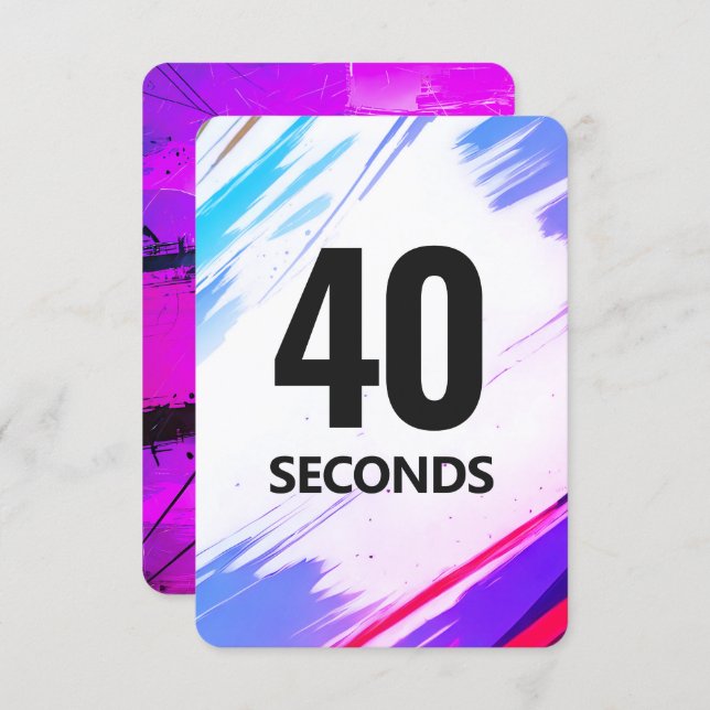 Time Fitness Card with Purple Backing Spara Datumet (Fram/baksida)