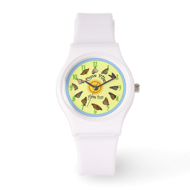 Time Flies Monarch Butterflies Watch Armbandsur (Framsida)