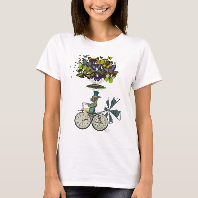 Time Flies Rabbit 3 Tee Shirt (Framsida)