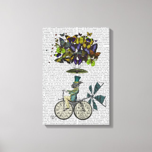 Time Flies Rabbit Canvastryck (Framsida)