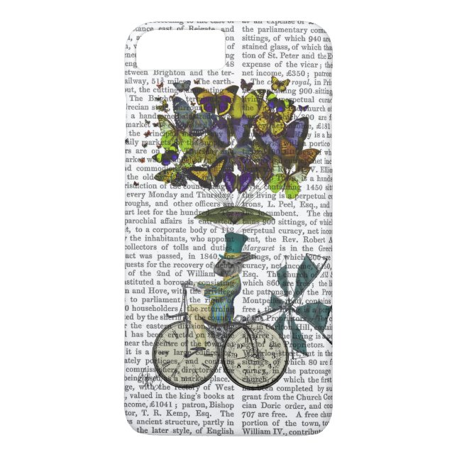 Time Flies Rabbit Case-Mate iPhone Skal (Baksida)