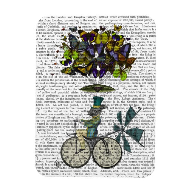 Time Flies Rabbit Magnet (Vertikal)