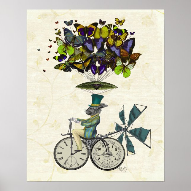 Time Flies Rabbit Poster (Framsidan)