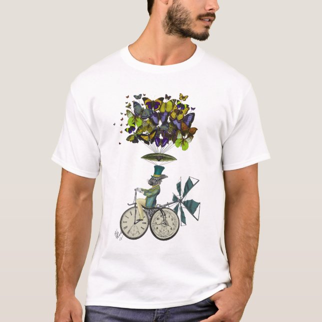 Time Flies Rabbit Tee Shirt (Framsida)