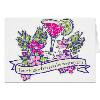 Time flugor hälsningskort