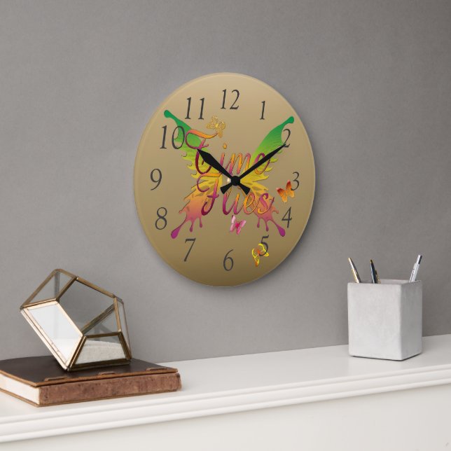 Time flugor rund klocka (Kontor)