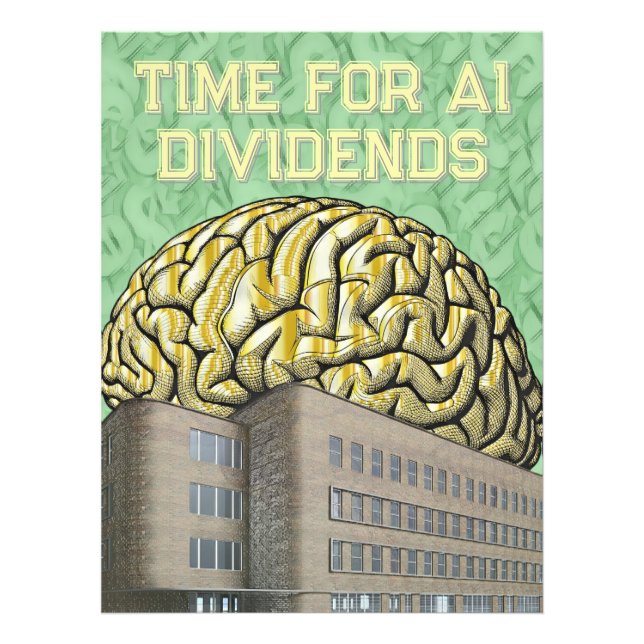 Time For AI Dividends Fototryck (Framsidan)