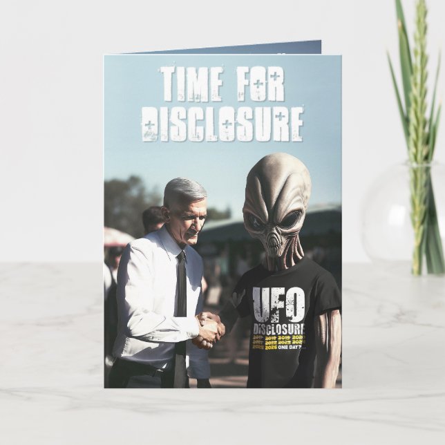 Time for Disclosure ALT Birthday Card Helgkort (Framsida)
