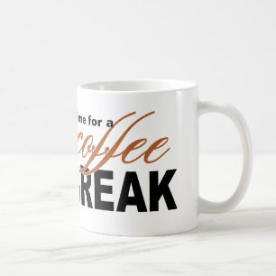 Time för ett kaffeavbrott kaffemugg